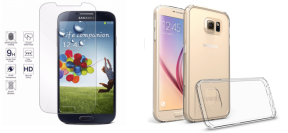 Pakke m. Skærmbeskyttelse / Hærdet Beskyttelsesglas til Samsung Galaxy S7 & Transparent cover til Samsung Galaxy S7