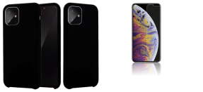 Matte Slim Silikone Cover & Beskyttelsesglas / Skærmbeskyttelse / Glas til iPhone 11