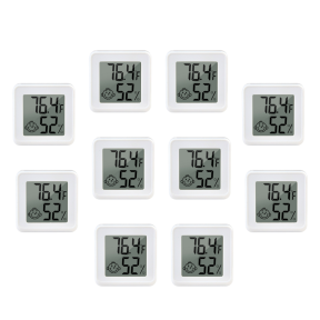 10 stk. Trådløs Mini Indendørs Digitalt Termometer / Hygrometer med App