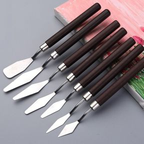Sæt med 7 Malerknive / Paletknive til Hobby & Oliemaling