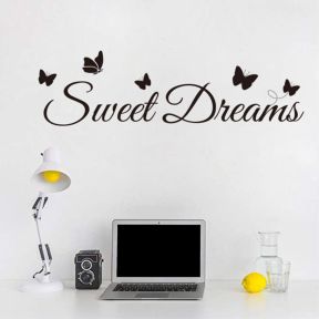 Sweet Dreams Wallsticker / Vægklistermærke til Soveværelset