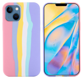 Rainbow Silikone Cover til iPhone 14 Plus