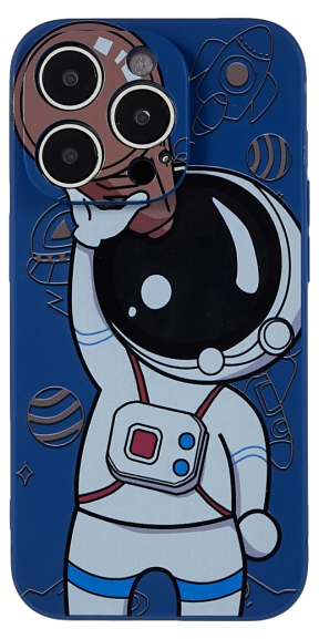 Astronaut Silikone Cover til iPhone 14 Pro Max
