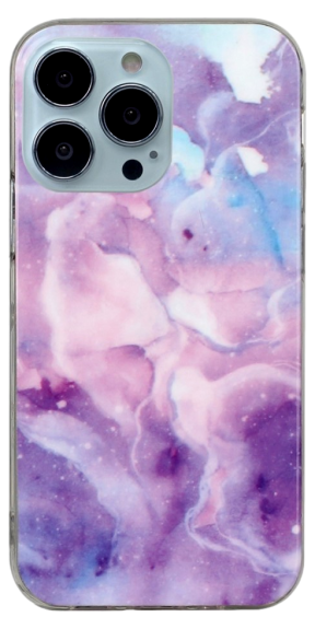 Pink Marble Silikone Cover til iPhone 14 Pro