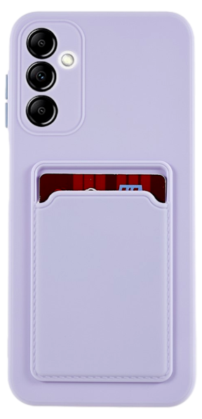 Silikone Cover med Kortholder til Samsung Galaxy A14 4G / 5G