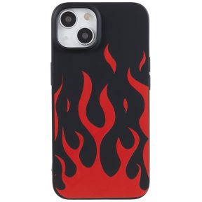 Silikone Cover med Flammer til iPhone 13