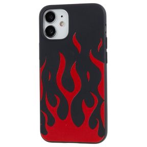 Silikone Cover med Flammer til iPhone 12 Mini