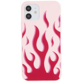 Silikone Cover med Flammer til iPhone 12 / 12 Pro