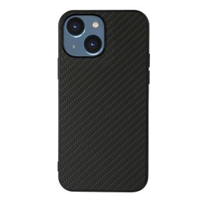 Carbon Læder Cover til iPhone 15 Plus