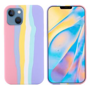 Rainbow Silikone Cover til iPhone 15