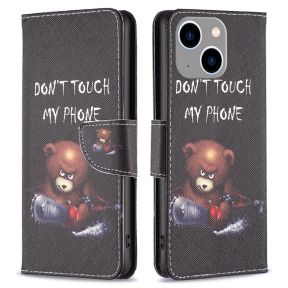 Angry Bear Flip Cover til iPhone 15 Plus