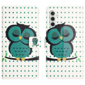 Owl Læder Flip Cover til Samsung Galaxy A25 5G