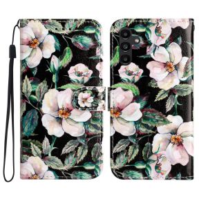 Flower Flip Cover med Hank og Kortholder til Samsung Galaxy A05S