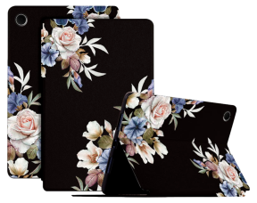 Blomster Læder Flip Cover til Samsung Galaxy Tab A8