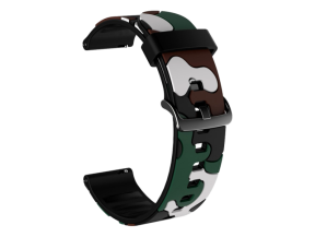 Camouflage rem til Samsung Gear S3 / Galaxy Watch 46mm-Mørkegrøn