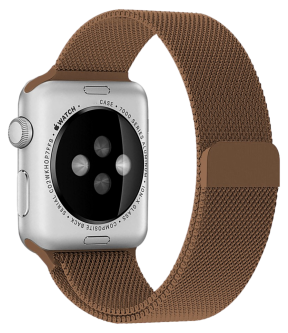 Mesh urlænke i rustfrit stål til Apple Watch 4 - Brun - 38 / 40 / 41 mm