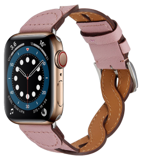 Flettet Læder Rem til Apple Watch 6 / 5 / 4 / SE - 40 mm
