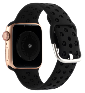 Hullet Silikone Sportsrem til Apple Watch 4 / 5 / 6 - 40mm