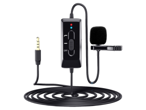 Lavalier Clip-On Mikrofon m/ 8m Kabel til Smartphones & Kamera