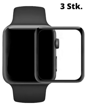3 Stk. 3D Curved beskyttelsesglas til Apple Watch 1/2/3-38 mm