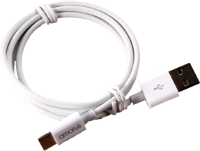 USB-C til USB-A Kabel-Hvid - Hvid