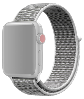 Suwon Velcro Rem til Apple Watch SE (2022) 44mm - Hvid