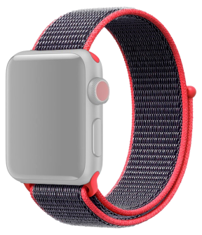 Suwon Velcro Rem til Apple Watch SE (2022) 44mm - Rød