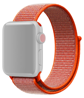 Suwon Velcro Rem til Apple Watch SE (2022) 44mm - Orange