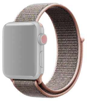 Suwon Velcro Rem til Apple Watch SE (2022) 44mm - RosaGuld