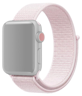 Suwon Velcro Rem til Apple Watch SE (2022) 44mm - Rosa