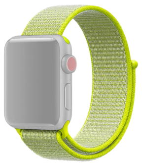 Suwon Velcro Rem til Apple Watch SE (2022) 44mm - Gul