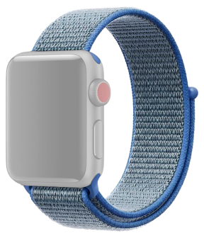 Suwon Velcro Rem til Apple Watch SE (2022) 44mm - Blå