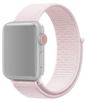 Suwon Velcro Rem til Apple Watch 8 / 9 41mm - Rosa