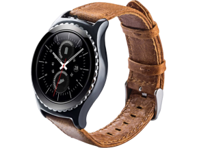 Genuine Læder Rem til Samsung Galaxy Watch 3 41mm-Brun