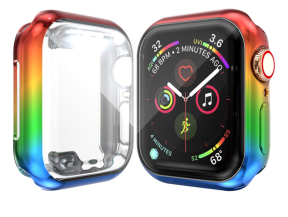 Rainbow Cover m/ Skærmbeskyttelse til Apple Watch 4 / 5 / SE (2022) - 44mm