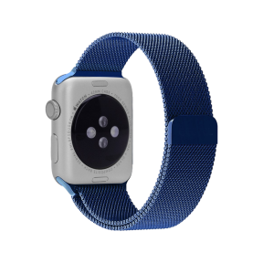 Mesh Urlænke i Rustfrit Stål til Apple Watch 1 - Mørkeblå - 38 / 40 / 41 mm
