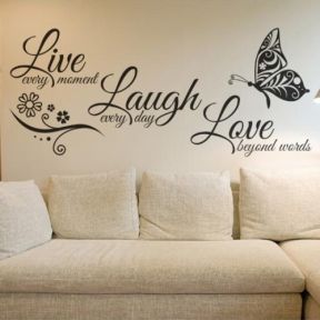 Live Laugh Love Wallsticker / Vægklistermærke