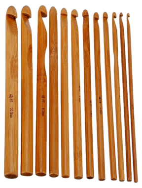 Hæklenålesæt i Bambus