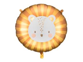 Brølende Løve Ballon til Børn, Folieballon med Sugerør til Luft eller Helium