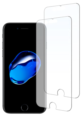 2 Stk. Skærmbeskyttelse / Hærdet beskyttelsesglas til iPhone 7 / 8