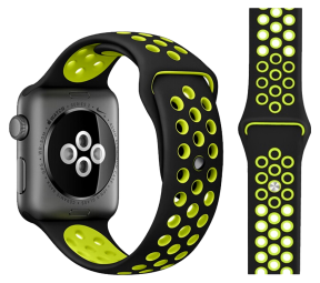 Silikone Sportsrem til Apple Watch 1 - Grøn - 42 / 44 / 45 mm