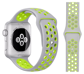 Silikone Sportsrem til Apple Watch SE (2022) - Grå - 38 / 40 / 41 mm