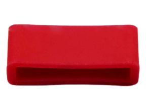18mm Gummistrop / Remholder til Xiaomi Mi Smart Band 5 - Rød