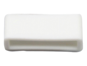 18mm Gummistrop / Remholder til Xiaomi Mi Smart Band 5 - Hvid