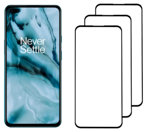 3 Stk. 3D Skærmbeskyttelse / Hærdet Beskyttelsesglas til OnePlus Nord