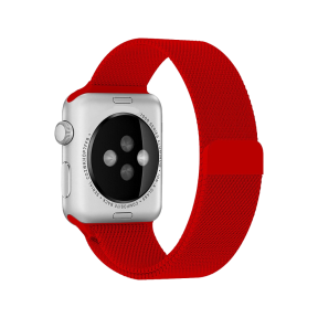 Mesh Urlænke i Rustfrit Stål til Apple Watch 1 - Rød - 38 / 40 / 41 mm