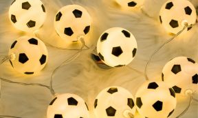 Fodbold LED Lyskæde til Børn - 1,5 Meter