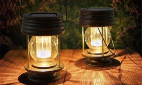 Vintage Solcelle Lanterne med Pære