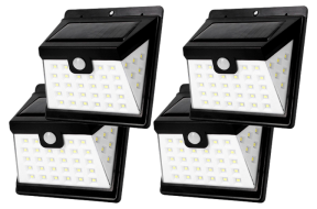 4 Stk. Solcelle Lampe med Bevægelses Sensor