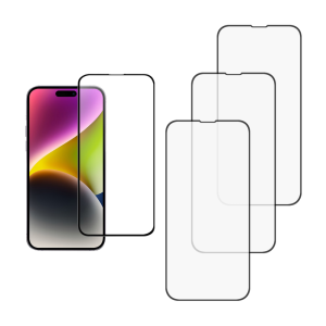 3 stk iPhone 15 Pro Beskyttelsesglas / Skærmbeskyttelse / 3D Glas